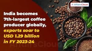 India ranks 7th in global coffee