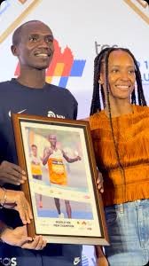 Joshua Cheptegei and Sarah Chelangat Triumph